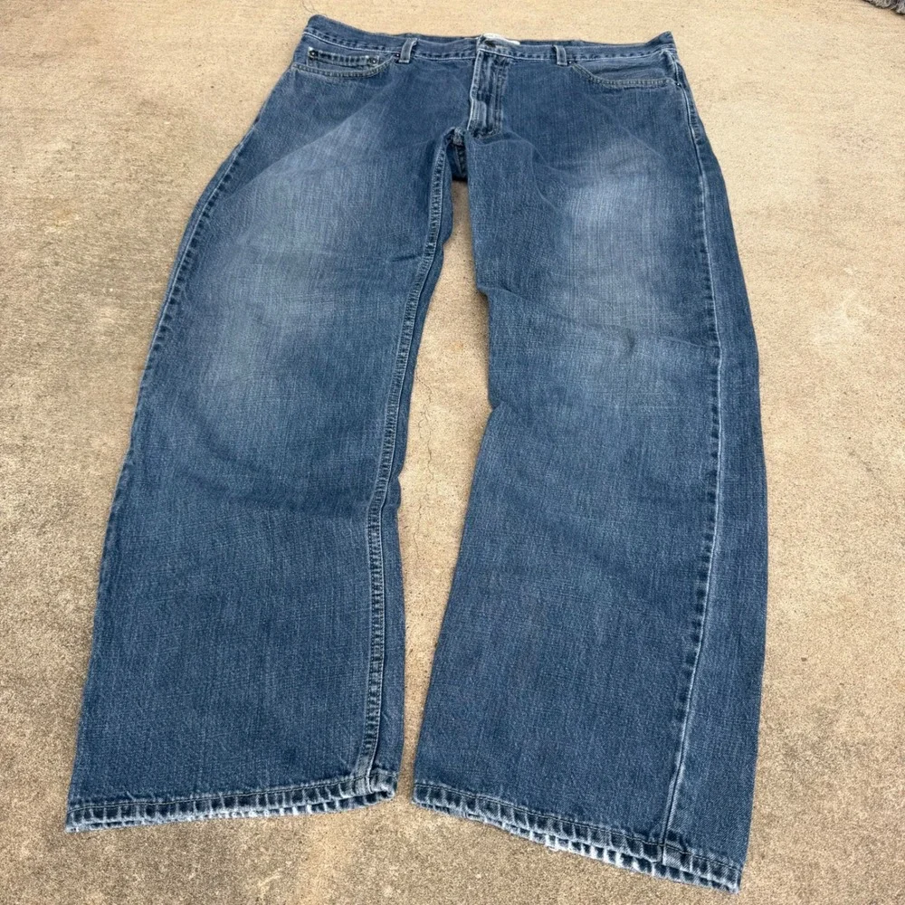 Levi's | 529 Low Rise Straight Jeans Y2K Blue Denim W40 L32 Baggy Streetwear